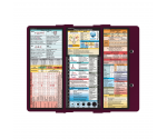 WhiteCoat Clipboard® Trifold - Wine Primary Care Edition
